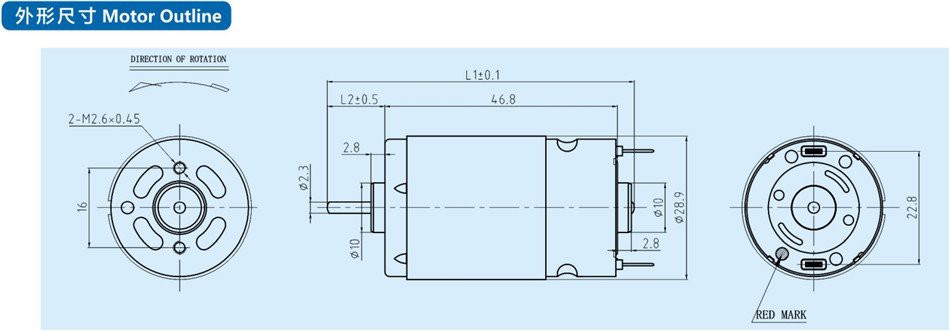 brushend motor samll appliance 