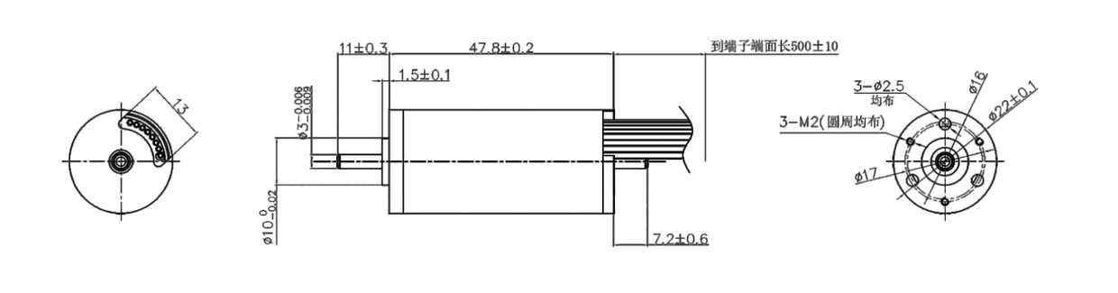 VEC-2248 Coreless motor design VEC-2248 Coreless motor design